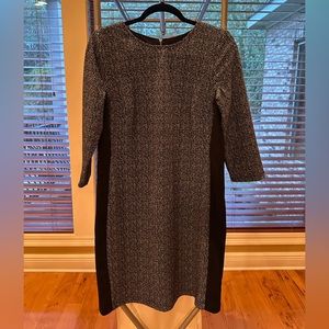 Black and white 3/4 length sleeved Alyx dress with stretch sides size 8